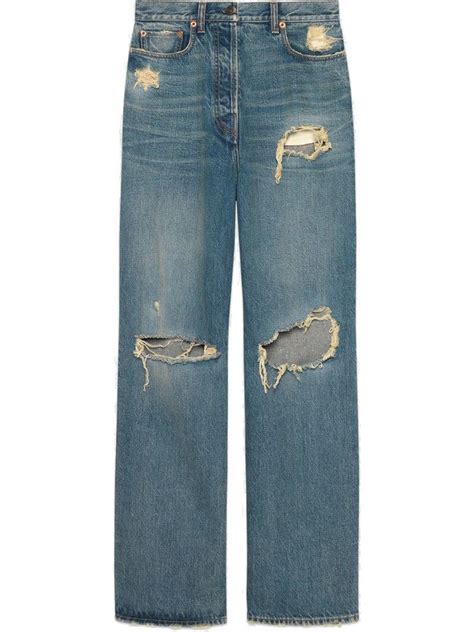 gucci jeans quality|gucci distressed jeans.